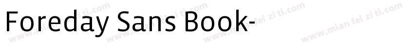Foreday Sans Book字体转换